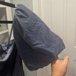 Anthropologie BY  (NWT) The Femme Velvet Jumpsuit, Dusty Blue, Size 12 Photo 5