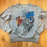 Marc Ecko Cut & Sew Women’s Sweatshirt Crewneck Graphic Embroidered Size Small Gray Photo 1