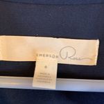 Emerson Rose Navy Blue Sleeveless Crisscross Top Stretchy Lined Dress Size 6 Photo 2