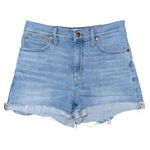 Madewell  High Rise Denim Shorts Watt Light Wash Summerweight Women’s 28 Raw Hem Photo 1