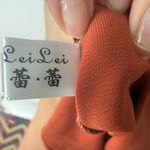 Elegant Rust Slip Dress Brown Photo 2