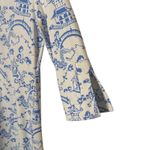 Jude Connally Megan Short Dress Chinoiserie Print Asian Artsy Size XS Blue White Photo 3