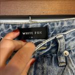 White Fox Boutique  Jeans High Rise Straight Leg Distressed Size Medium Photo 1