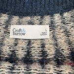 Croft & Barrow  Fare Isle Navy Sweater with Pink and Cream Accents woman’s sz L Photo 10