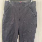Spanx Stretch Twill Cargo Joggers Dark Gray Elastic Waist Ankle Zips Size XL Photo 4