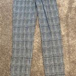 Tahari  Sapphire Plaid Houndstooth Seam Front Pull On Jeggings SIZE S Photo 0