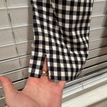 J.Jill  Essential Cotton Stretch Gingham Cropped Pants Petite Size 6 Black White Photo 3