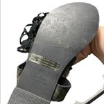 Free People Women's Gladiator Sandals Strappy Lace Up Leather Geometric Print Photo 3