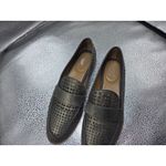 Franco Sarto  Hudley 2 Loafer Tan Perforated Leather 8.5 M Metallic Greenish Photo 2