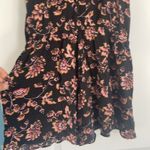 Aeropostale  High Neck Halter Floral Romper Size Medium Black Pink Shorts Cute Photo 12