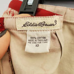 Eddie Bauer Tan Red Floral Straight Pencil Skirt 10 Photo 3