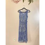 Others Follow Blue and White Paisley Dress w/ Pleats Photo 9