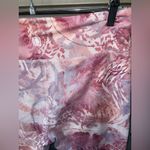 Pink and silver floral patterned biker shorts Size XL Photo 2