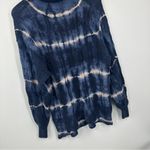 American Eagle Outfitters Blue Boho Tie Dye Turtleneck Sweater Size XS Photo 1