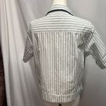 Obey  Serena Striped Utility Shirt Womens Medium Cotton Casual Preppy summer Photo 6