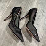 Stuart Weitzman black mesh high heels size 7.5 Photo 6