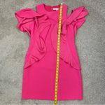 Trina Turk  Lambada Cascade Ruffle Cold Shoulder Mini Dress Pink 4 Photo 9