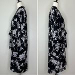 Spiritual Gangster  Black White Floral Kimono Photo 7