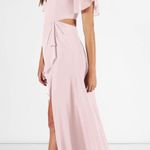 Azazie Blushing Pink Bridesmaids Dress Photo 2