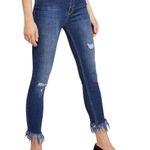Free People  Great Heights Frayed Fringe Skinny Jean Size 26 Photo 0