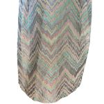 Laundry by Shelli Segal  Women's SZ 14 Dress Baby Doll Shiny Aztec Pastel Photo 4
