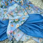 Flying Tomato  blue floral romper size large ruffle detail Photo 6