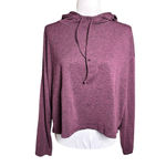Girlfriend Collective Plum ReSet Soft Cropped Hoodie Womens Size Large Casual Photo 2