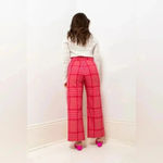 Rachel Comey 610  Elio Pant in Bottiglia Plaid Pink Photo 3