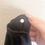 Lululemon  Black Cropped Mesh Detail Women’s Gummy Logo Leggings Photo 7