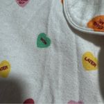L.L.Bean  Conversation Hearts Vintage Flannel Pajama Shirt Valentines Day Photo 4