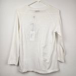 YC WHYCI Milano Shirt White Long Sleeve Size 40 Italian US Small Linen NWT Photo 3
