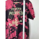 Disney  Mickey Mouse Rockstar Tie Dye Distressed Band Tee L Photo 1