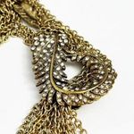 White House | Black Market WHBM Gold Feather & Crystal Y-Neck Tassel Necklace NWT Photo 2