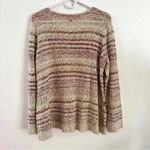 Artesia Sweater Open Knit Purple Beige Side Detail Women’s Sz XL‎ Comfy Photo 6