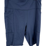 Universal Standard GAME Bike Shorts Navy Size S (14–16) Pockets High Waist Photo 0