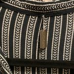 Indah Ironwood Black and White Nobel Stripe Button Front Collared Romper Size XS Photo 4