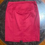EXPRESS Studio Red Pencil w Leopard Lining Skirt Sz 8 Photo 0