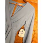 Altar'd State Altar’d State Blue Wrap Front Tie Back Blouse XS NWT Photo 1
