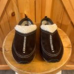 Easy Spirit Estravelwind 7.5M Slip On Clogs Mules Brown Suede Leather Sherpa Photo 1