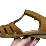 Comfortiva “Persa” Women’s Size 10N Narrow Tan Brown Leather Fisherman Sandals Photo 11