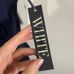 NWT White by Vera Wang Ruffled Surplice Bodice Maxi Dress Midnight Blue Navy 14 Photo 6