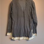 Tory Burch Navy and White Geometric Tunic Photo 1