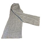 Tahari BLUE & WHITE STRIPED LINEN WIDE LEG TROUSERS (10) Photo 10