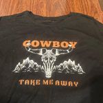 SheIn Black “cowboy take me away” Tshirt  Photo 0