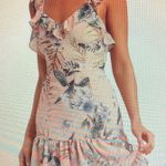 Lulus Pink Floral Dress Photo 0