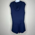Pink Lotus NWOT PL Movement by Mantra Navy Romper w/ SS Drawstring & Hood -Sz M Photo 5
