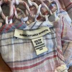 American Eagle AE linen halter top lace up back Photo 4