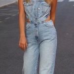 ZARA Denim Jumpsuit Photo 0