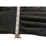 Fylo Dark Gray Long Sleeveless Cardigan XS Braided Brass Buttons Urban Cozy Photo 5