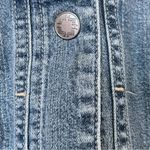 J.Jill Medium Wash Square Pocket Snap Button Down Denim Jacket size Medium Blue Photo 3